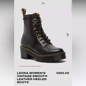 Dr. Martens Leona Leather Heeled Boots